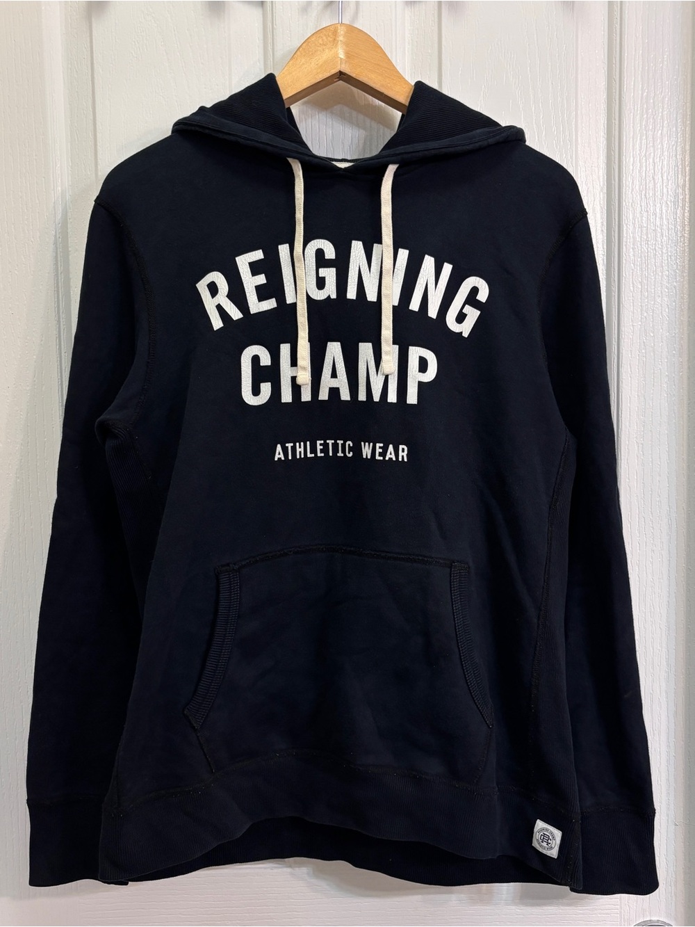 Reigning Champ Terry Gym Logo Pullover Hoodie Core Midweight